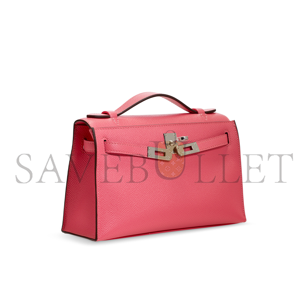 HERMES MINI KELLY EPSOM 8W ROSE AZALEE (22*14*7cm) 